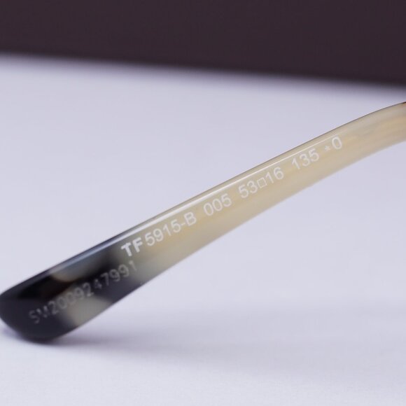 Tom Ford FT5915-B 005 Square Eyeglasses 53mm - Black/Havana - Picture 9 of 10